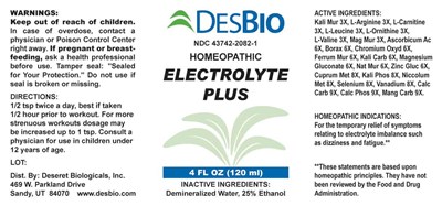 Electrolyte Plus (Dsrt310 Electrolyte Plus 9 14 23)